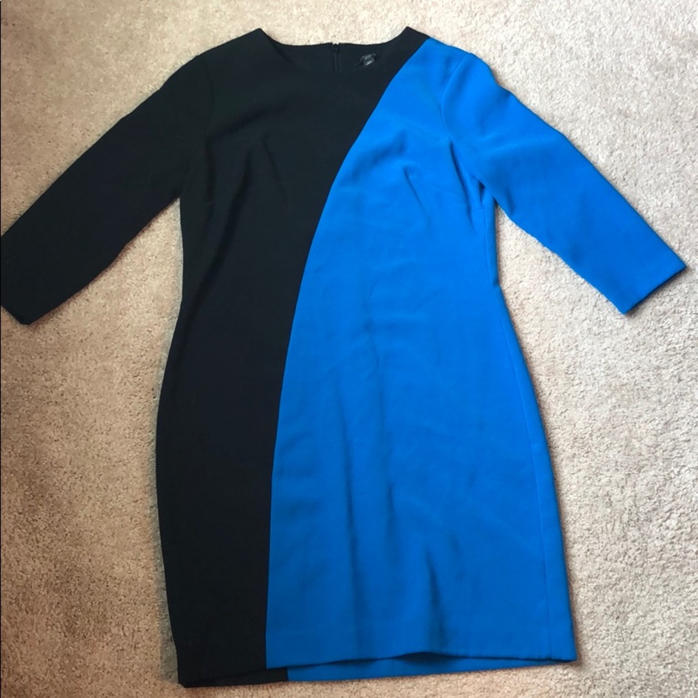 Ann Taylor color block dress